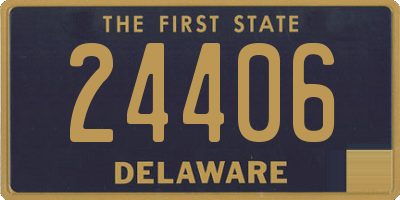 DE license plate 24406