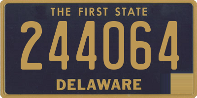 DE license plate 244064