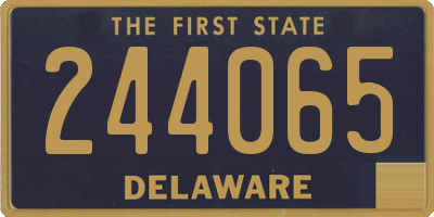 DE license plate 244065