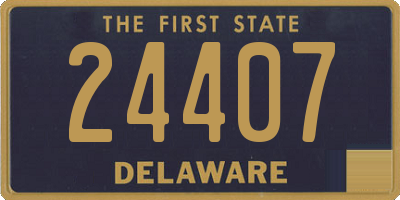 DE license plate 24407