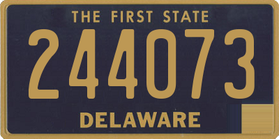 DE license plate 244073