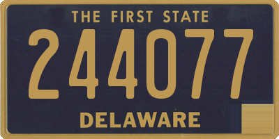 DE license plate 244077