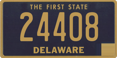 DE license plate 24408