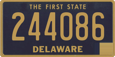DE license plate 244086