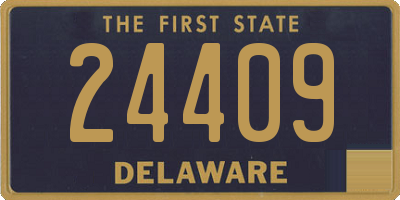 DE license plate 24409