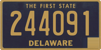 DE license plate 244091