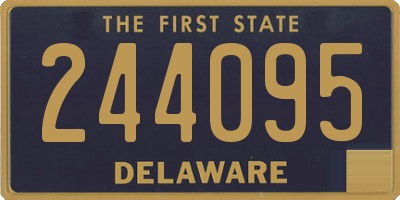 DE license plate 244095
