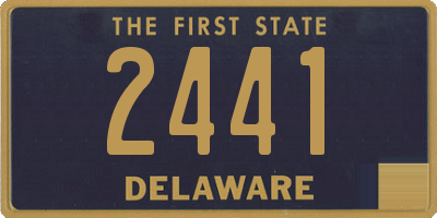 DE license plate 2441