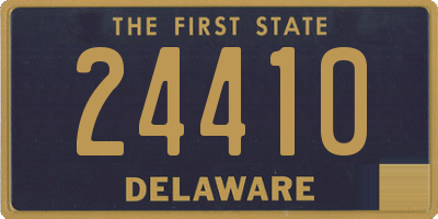 DE license plate 24410