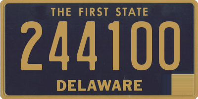 DE license plate 244100
