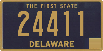 DE license plate 24411