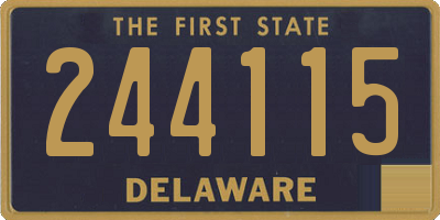 DE license plate 244115