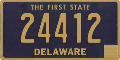 DE license plate 24412