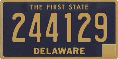DE license plate 244129