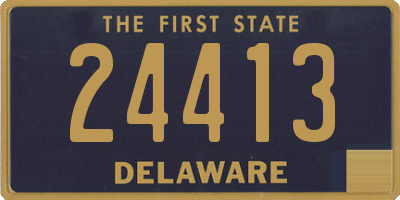 DE license plate 24413