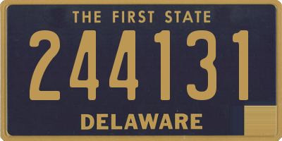 DE license plate 244131