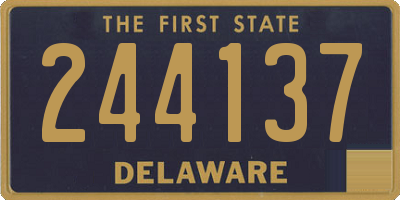 DE license plate 244137