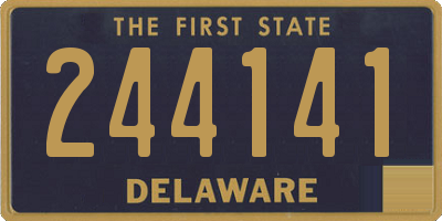 DE license plate 244141
