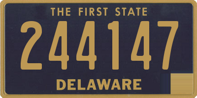 DE license plate 244147