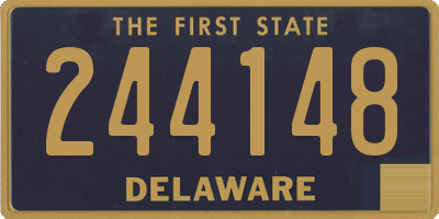 DE license plate 244148