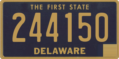 DE license plate 244150
