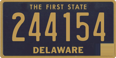 DE license plate 244154