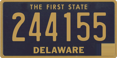 DE license plate 244155