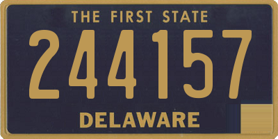 DE license plate 244157