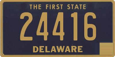 DE license plate 24416