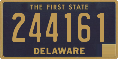 DE license plate 244161