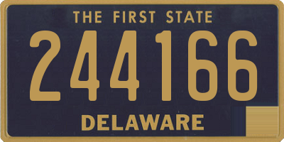 DE license plate 244166