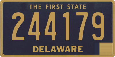 DE license plate 244179
