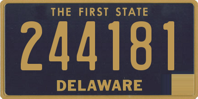 DE license plate 244181