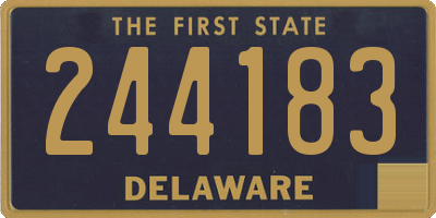 DE license plate 244183