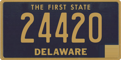 DE license plate 24420