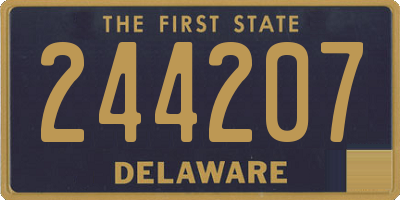 DE license plate 244207