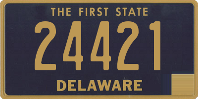 DE license plate 24421