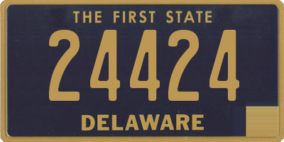 DE license plate 24424