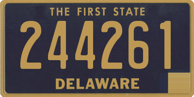 DE license plate 244261