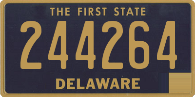 DE license plate 244264