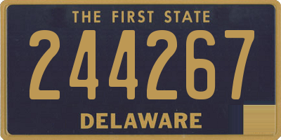 DE license plate 244267
