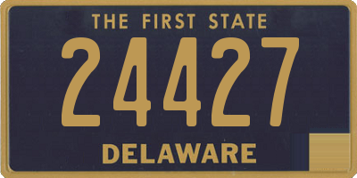 DE license plate 24427