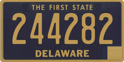 DE license plate 244282