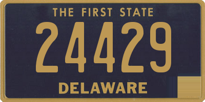 DE license plate 24429