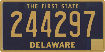 DE license plate 244297