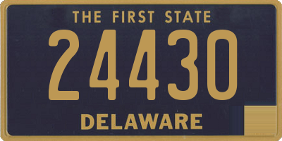 DE license plate 24430