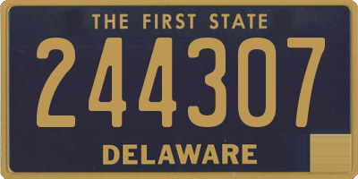 DE license plate 244307
