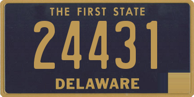 DE license plate 24431