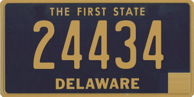 DE license plate 24434