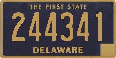 DE license plate 244341